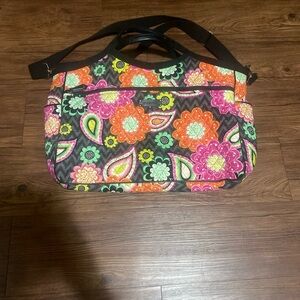 Vera Bradley **Retired** Ziggy Zinnia Carryall Travel Bag EUC